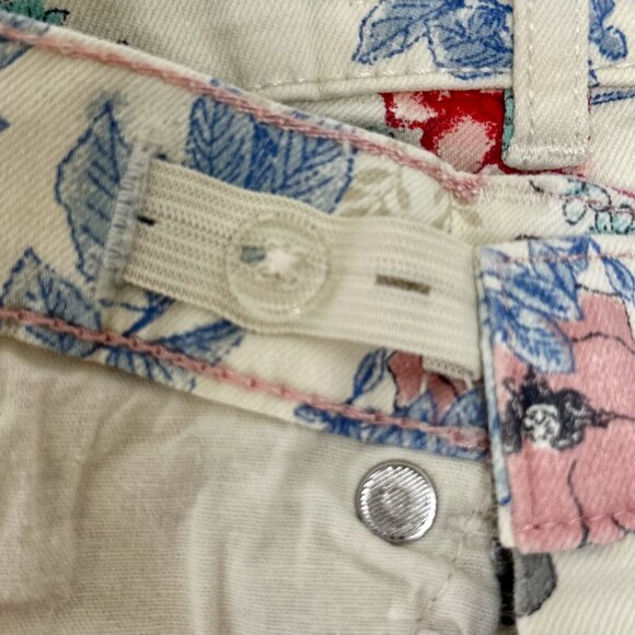 H&M Baby Floral Print Skinny Jeans – Cream Multi - Picture 8 of 11
